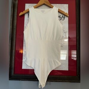 Joyspun Cream Sleeveless Bodysuit  neverworn